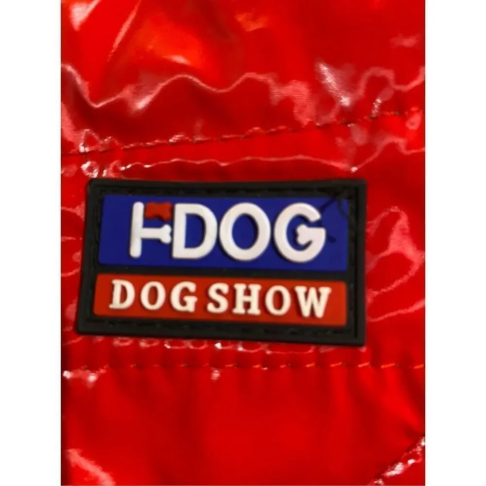 H dog 1pc pet dog clothing hooded puffer fleece small